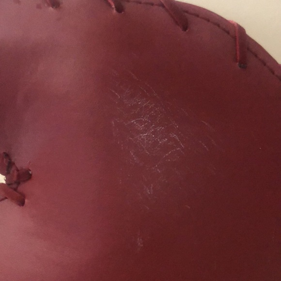 Red Leather Santa Hat - Picture 6 of 9